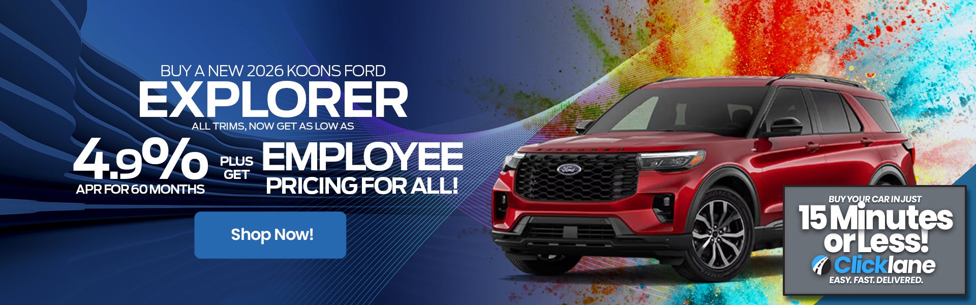 2026 Ford Explorer APR Offer