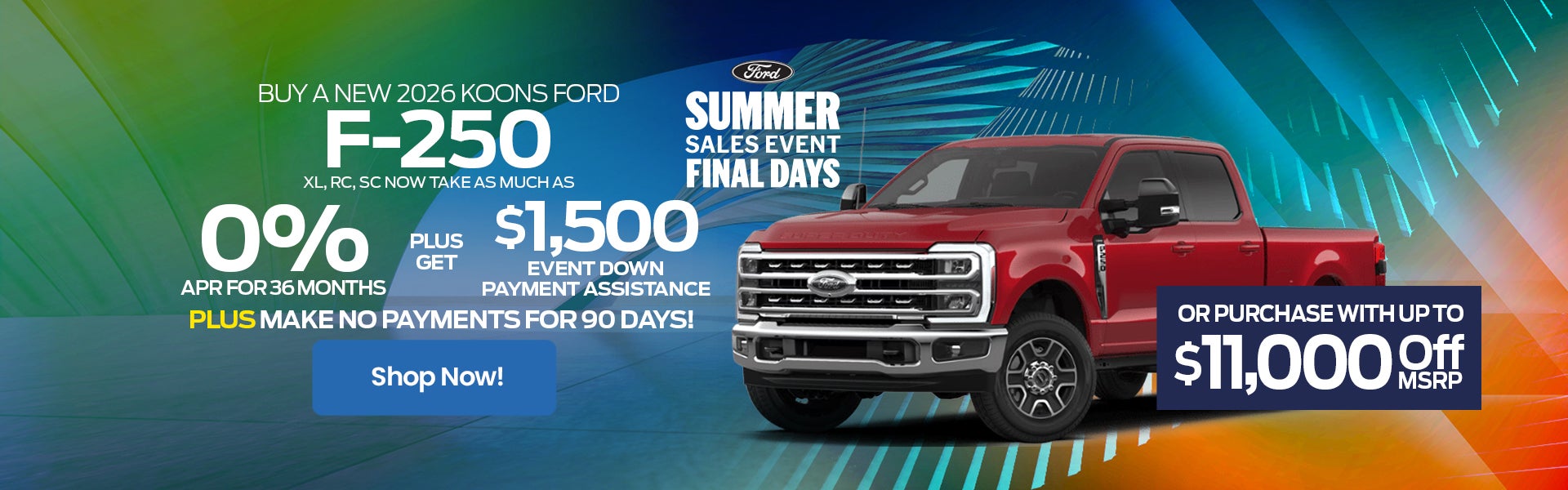 2026 Ford F250 APR Offer