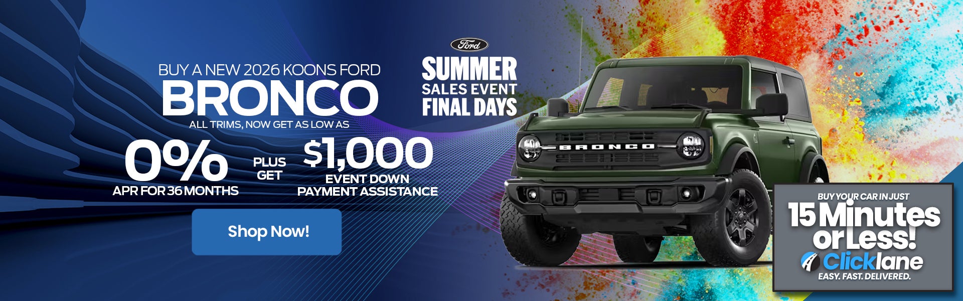 2026 Ford Bronco APR Offer