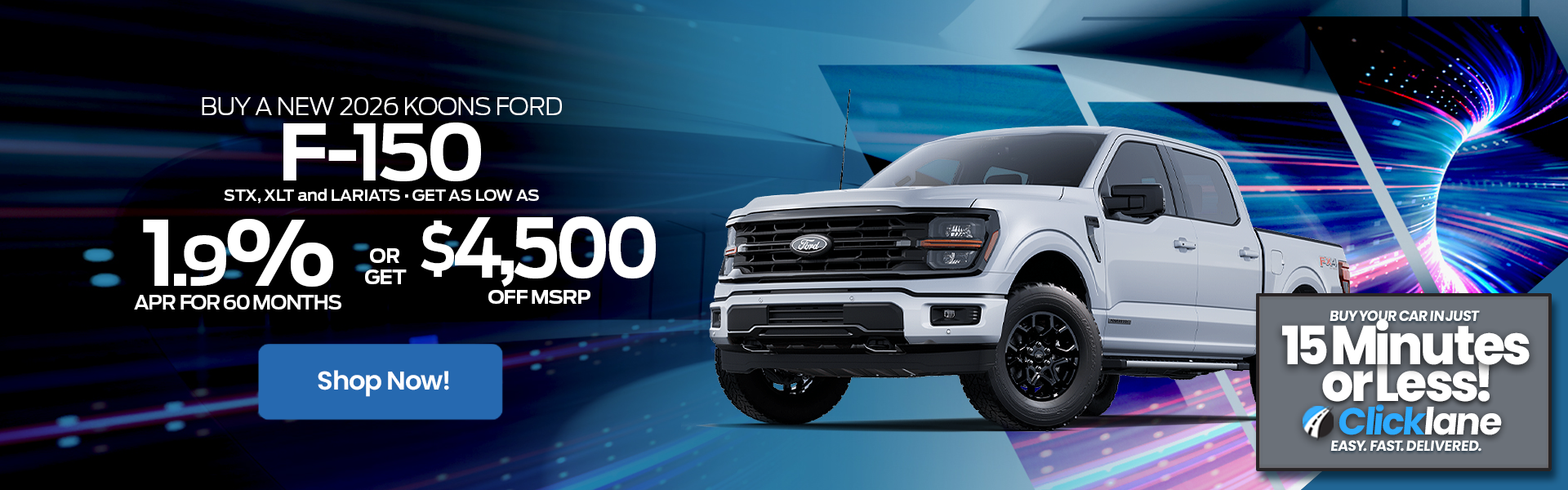 2026 Ford F150 APR Offer