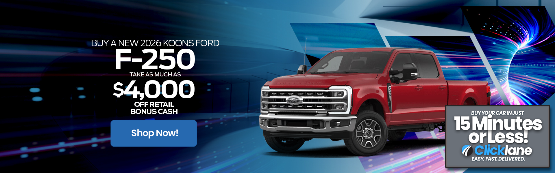 2026 Ford F250 Rebate Offer
