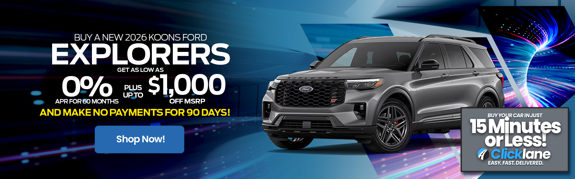 2026 Ford Explorer APR Offer