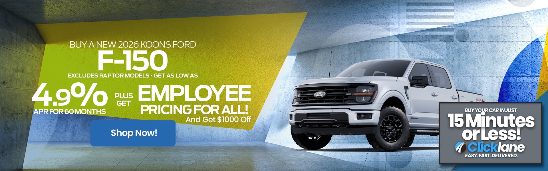 2026 Ford F150 APR Offer