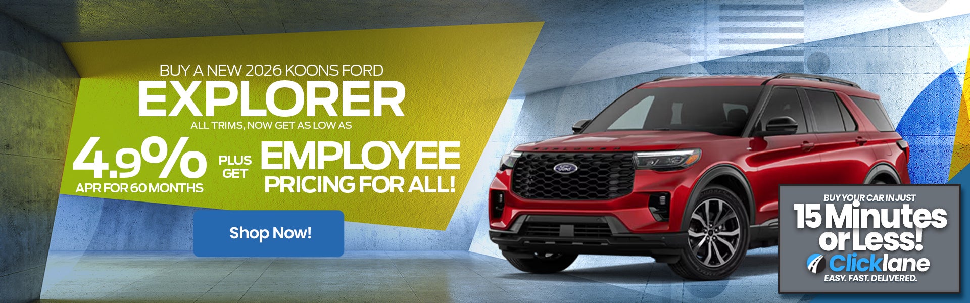 2026 Ford Explorer APR Offer